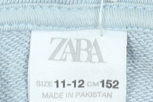 Boys UK Size 11-12 Years Zara Grey Pullover Hoodie