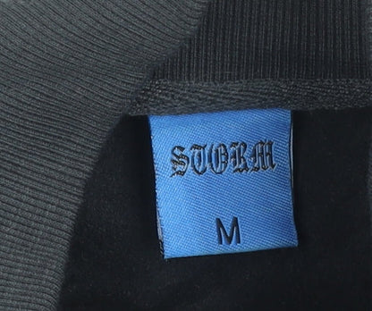 Mens UK Size M Storm Black Full Zip Sweatshirt