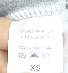 Womens UK Size XS Mob Nation Grey Pullover Hoodie