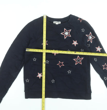 Womens UK Size XS Whistles Blue Pullover Sweatshirt