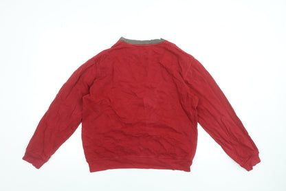Mens UK Size L Proline Red Pullover Sweatshirt