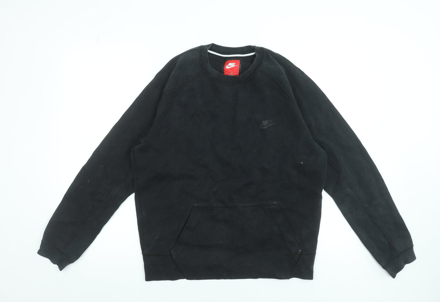 Mens UK Size M Nike Black Pullover Sweatshirt