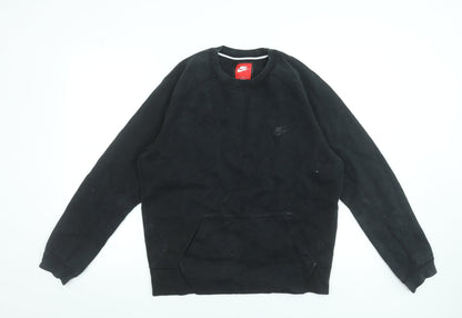 Mens UK Size M Nike Black Pullover Sweatshirt