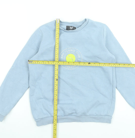 Castore Boys Blue AMC Tennis Club Pullover Sweatshirt 12-13 Years
