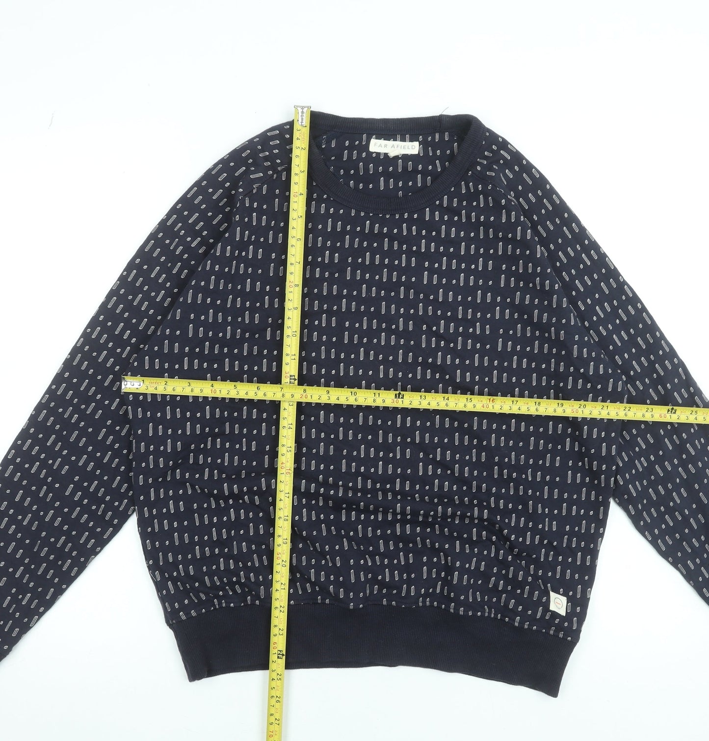 Womens UK Size 2 Far Afield Blue Pullover Sweatshirt