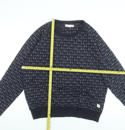 Womens UK Size 2 Far Afield Blue Pullover Sweatshirt