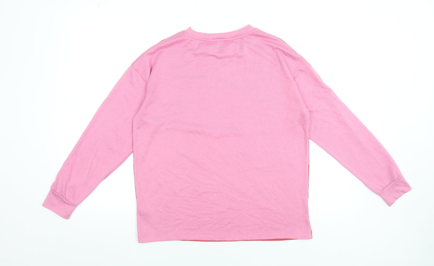 Nutmeg Women’s Pink Striped Crew Neck Long Sleeve Jumper Size 8