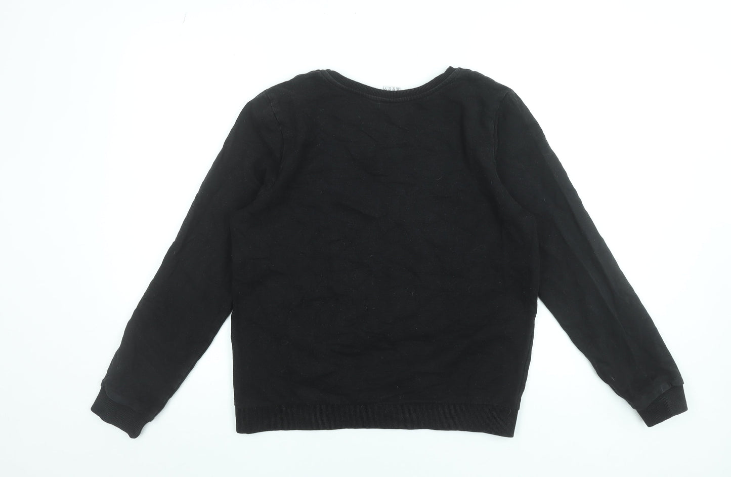 Womens UK Size 14 Disney Black Pullover Sweatshirt