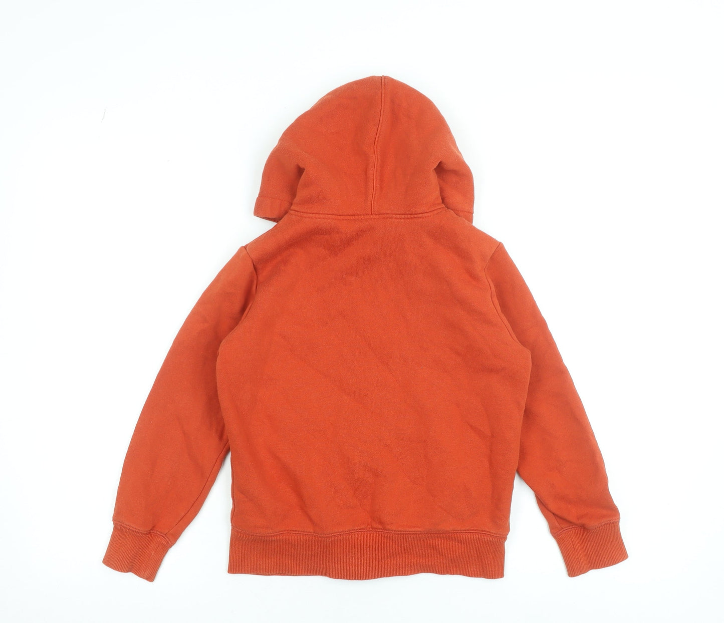 Boys UK Size 7-8 Years Uniqlo Orange Full Zip Hoodie