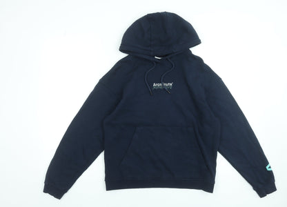 Womens UK Size XS Arcminute Blue Pullover Hoodie