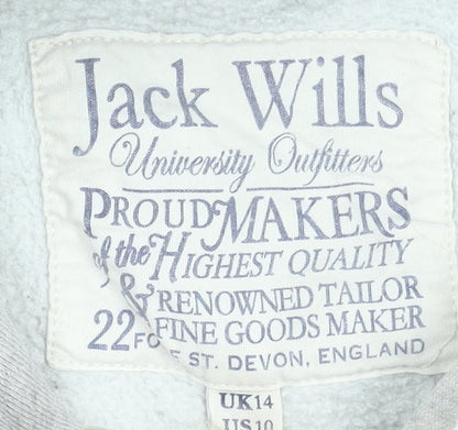 Womens UK Size 14 Jack Wills Grey Pullover Hoodie