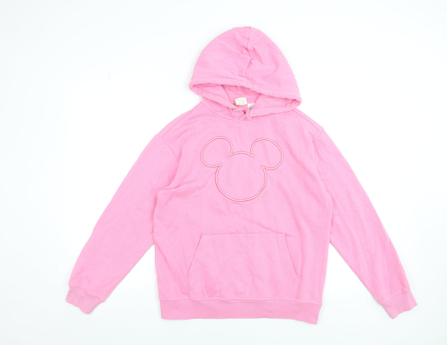 Womens UK Size XS H&M Pink Pullover Hoodie