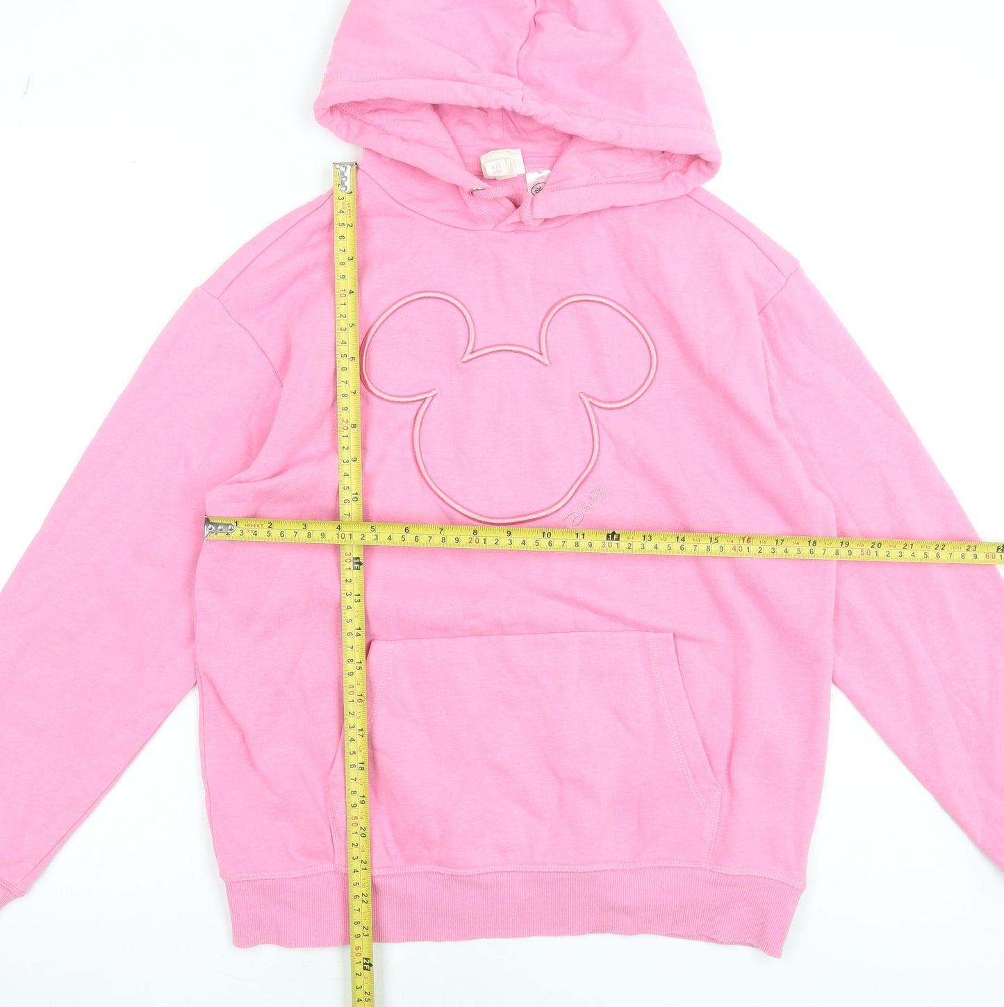 Womens UK Size XS H&M Pink Pullover Hoodie