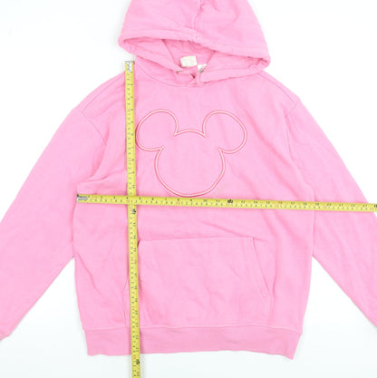 Womens UK Size XS H&M Pink Pullover Hoodie