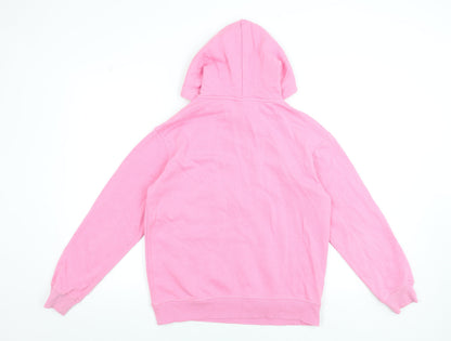 Womens UK Size XS H&M Pink Pullover Hoodie