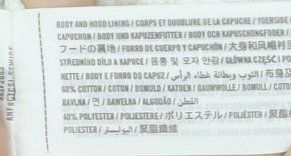 Hollister Women XS White Full Zip Hoodie Sweatshirt Cotton Blend