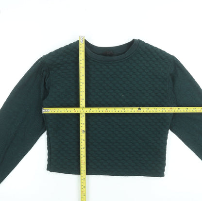 Womens UK Size 8 Topshop Black Pullover Sweatshirt