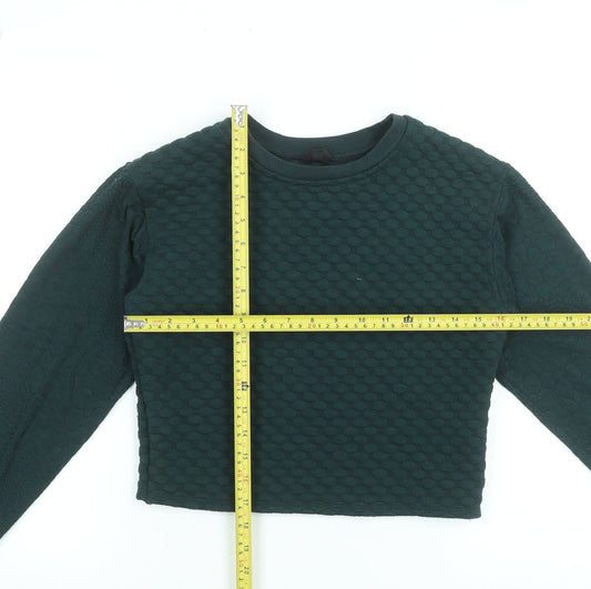 Womens UK Size 8 Topshop Black Pullover Sweatshirt