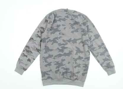 Mens UK Size XL Khan Grey Pullover Sweatshirt
