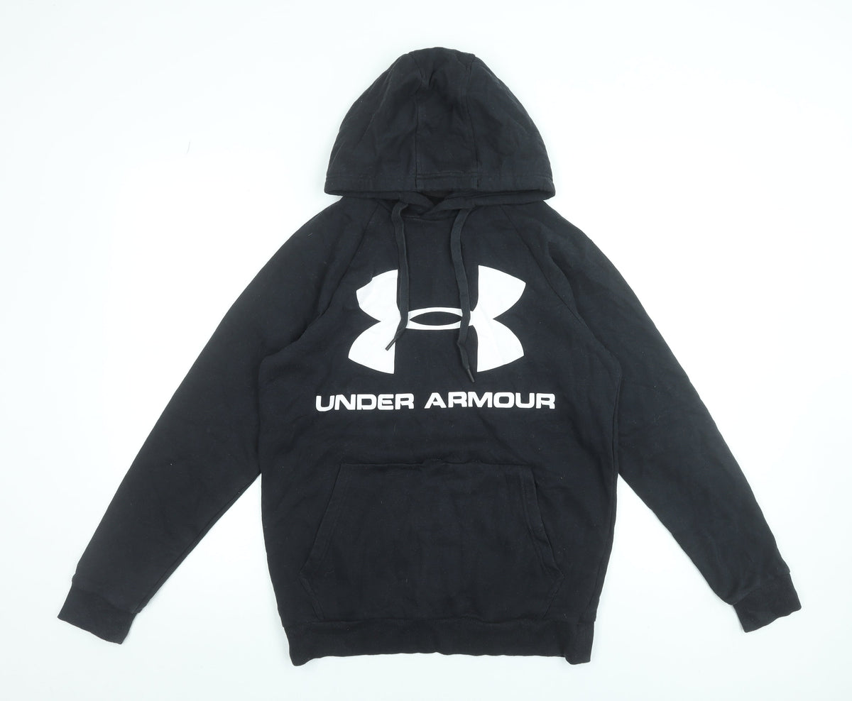 Mens UK Size S Under armour Black Pullover Hoodie