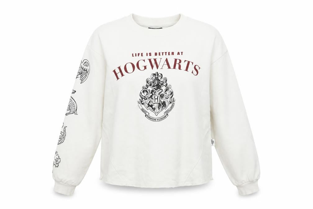 Womens UK Size S Harry Potter Beige Pullover Sweatshirt
