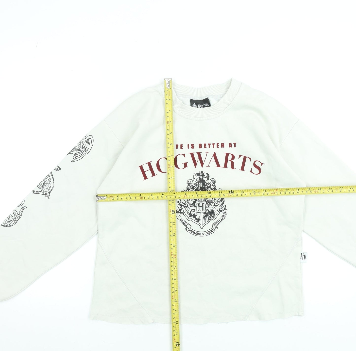 Womens UK Size S Harry Potter Beige Pullover Sweatshirt