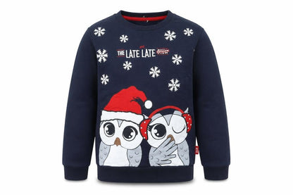RTÉ Boys Blue Christmas Owl Pullover Sweatshirt 11-12 Years