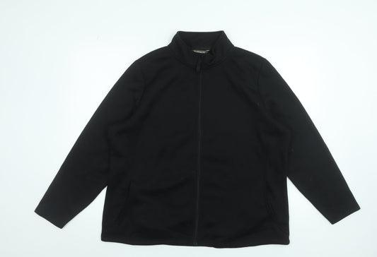 Bonmarché Women’s Black Full Zip Fleece Jacket Size 20