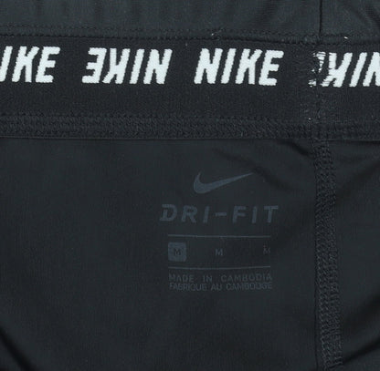 Nike Womens Black Dri-FIT Running Leggings Size M Activewear Trousers