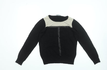 Womens UK Size 12 Wallis Black Pullover Jumper