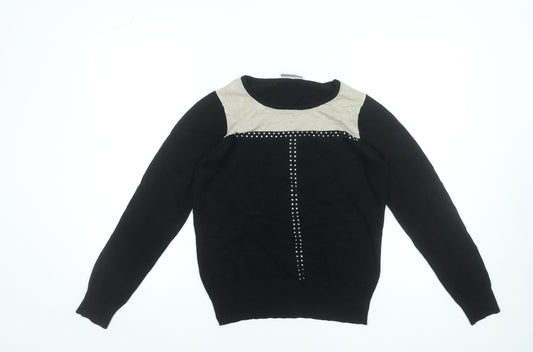 Womens UK Size 12 Wallis Black Pullover Jumper
