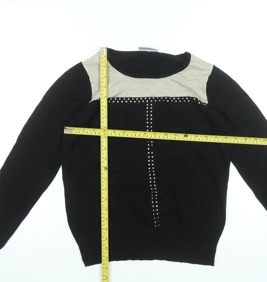 Womens UK Size 12 Wallis Black Pullover Jumper