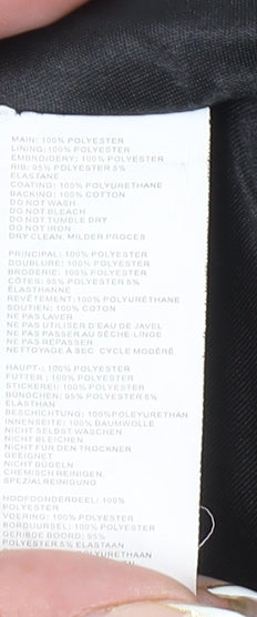 Boohoo Womens Black Varsity Jacket Size 10 Retro Smiley Design