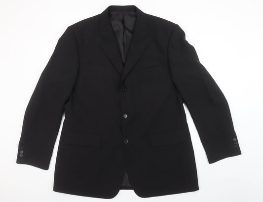 Mens UK Size XL F&F Regular Black Suit Jacket