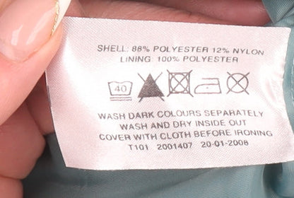 EWM Pure Classics Women's Teal Mid-Length Jacket Size 16 Polyester Nylon