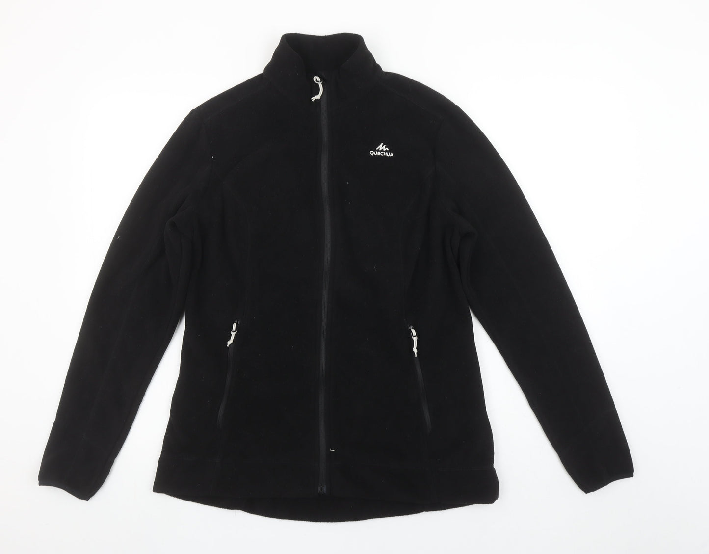 Decathlon Women’s Black Fleece Full Zip Jacket Size L Outdoor Wear