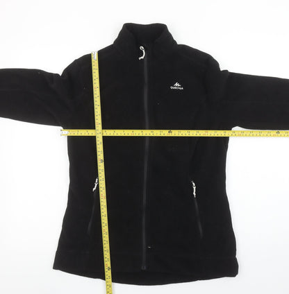 Decathlon Women’s Black Fleece Full Zip Jacket Size L Outdoor Wear