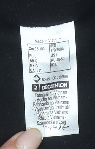 Decathlon Women’s Black Fleece Full Zip Jacket Size L Outdoor Wear