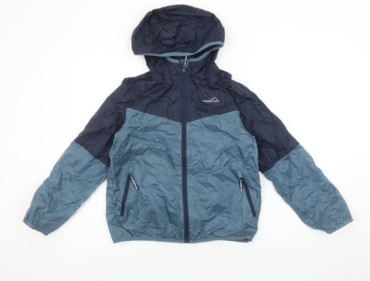 Boys UK Size 11-12 Years Freedom Trail Blue Windbreaker Coat