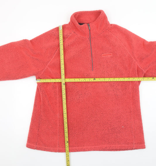Craghoppers Women’s Red 1/2 Zip Fleece Sweatshirt UK 20 Polyester Outdoor