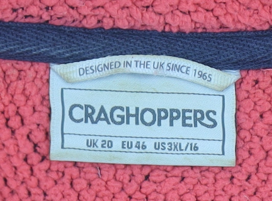 Womens UK Size 20 Craghoppers Red Pullover Sweatshirt