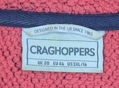 Womens UK Size 20 Craghoppers Red Pullover Sweatshirt