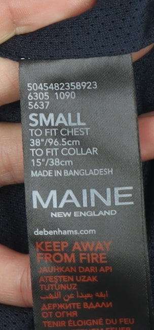 Mens UK Size S Maine New England Blue Basic Jacket