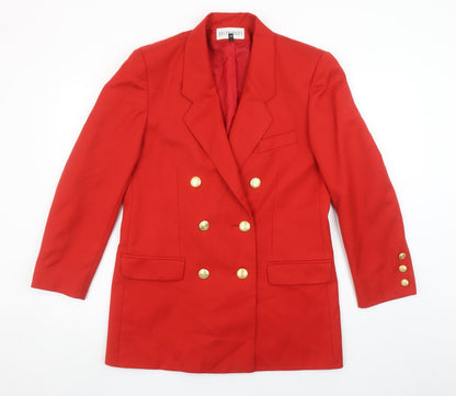 Womens UK Size 10 Selfridges Regular Red Blazer
