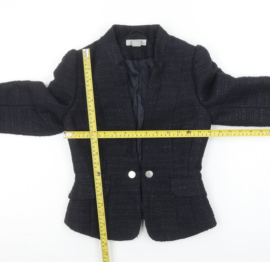 Womens UK Size 4 H&M Regular Black Blazer