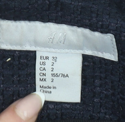 Womens UK Size 4 H&M Regular Black Blazer