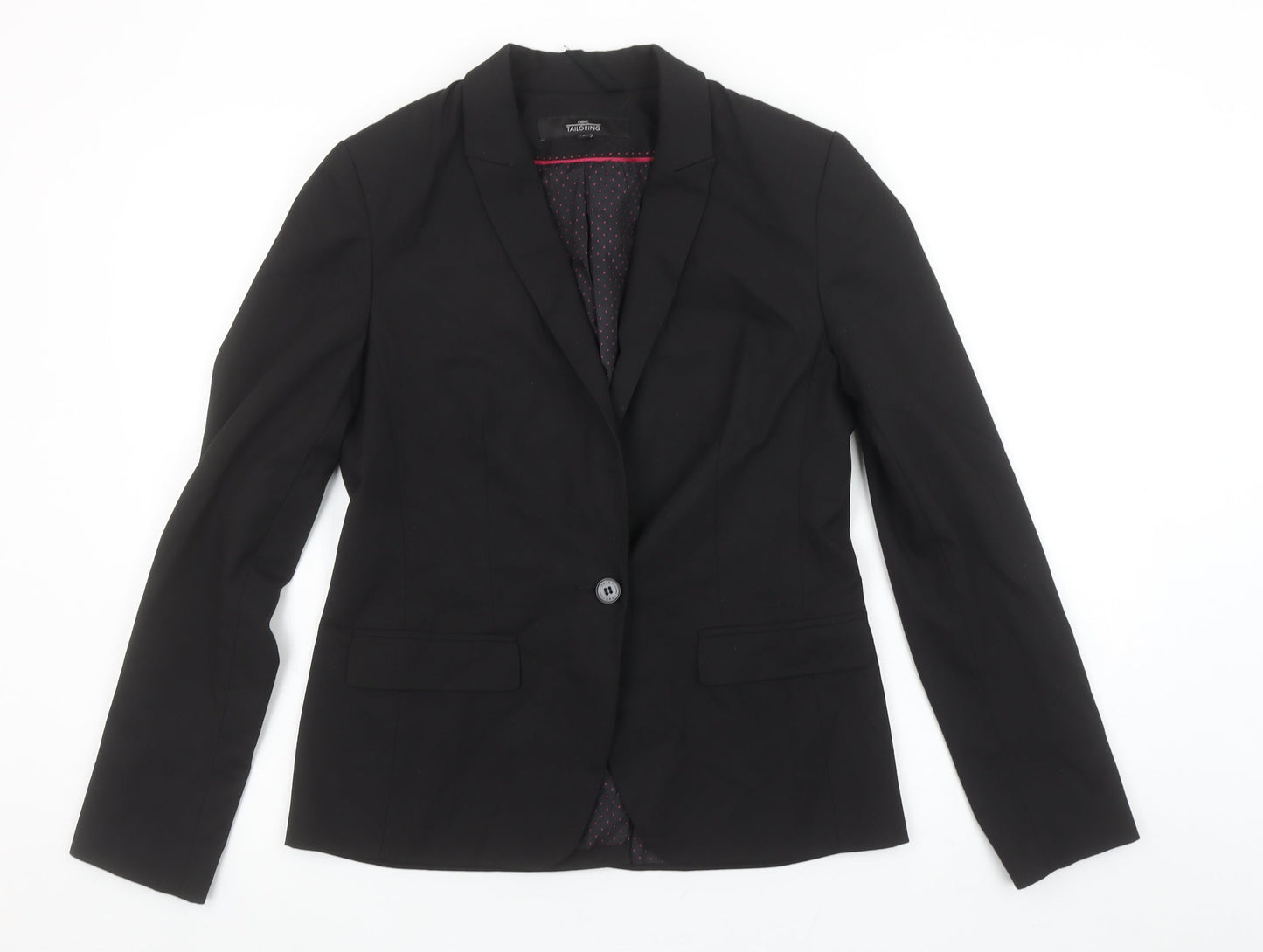 Next Women Black Tailoring Single-Breasted Blazer Size 10R