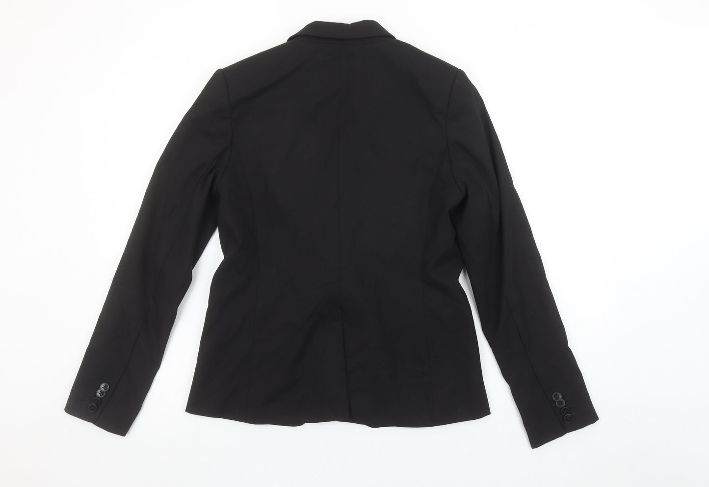 Next Women Black Tailoring Single-Breasted Blazer Size 10R