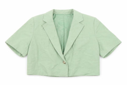 Womens UK Size M Zara Regular Green Blazer