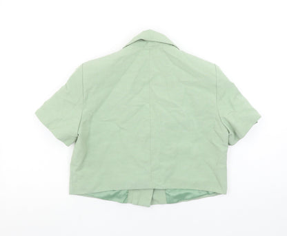 Womens UK Size M Zara Regular Green Blazer